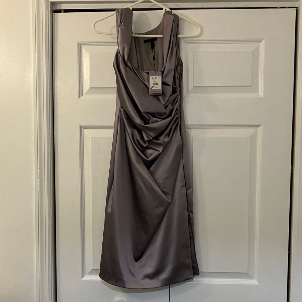 Sophisticated Sleeveless Satin Dress